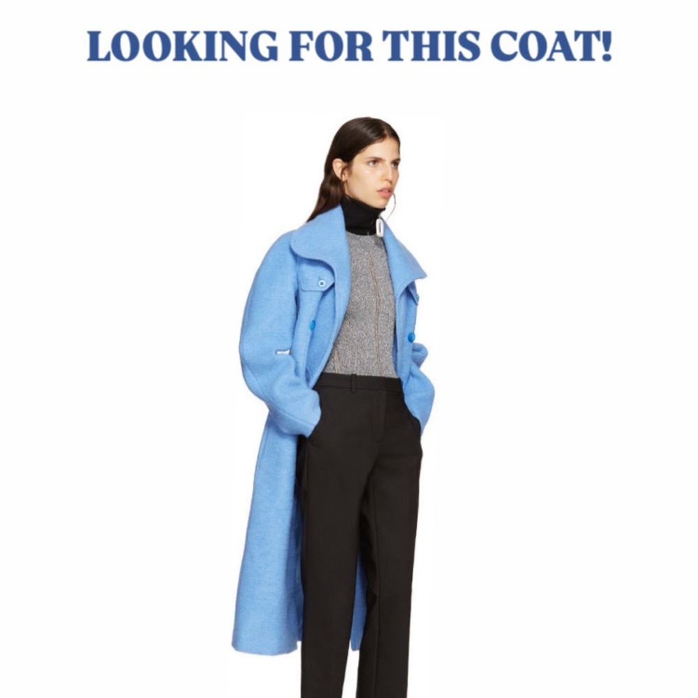 LOOKING for this Blue Carven Trench Coat